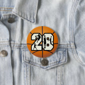 Basketball der Nr.-28 Button (Beispiel)