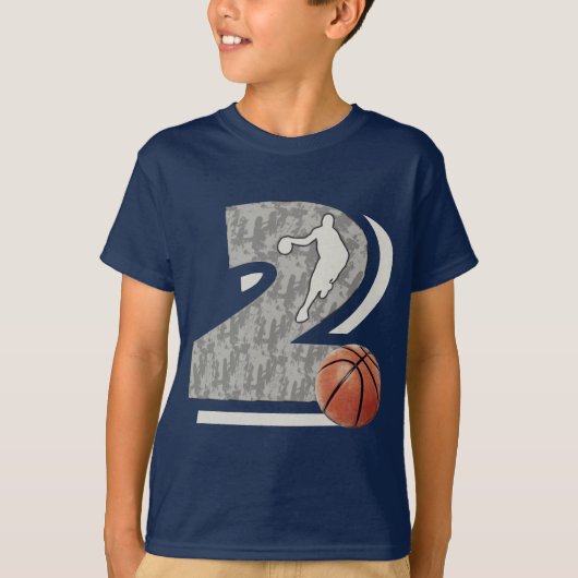 Basketball der Nr.-2 und Spieler-Entwurf T-Shirt (Vorderseite)