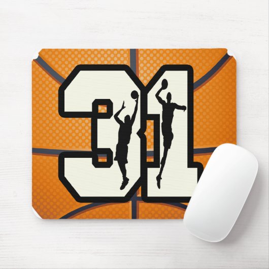 Basketball der Nr.-31 Mousepad (Mit Mouse)