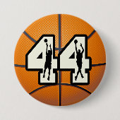 Basketball der Nr.-44 Button (Vorderseite)