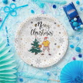 Basketball Der Weihnachtsmann spielt mit Weihnacht Pappteller (Party)