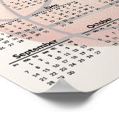 Basketball Design 2025 Kalenderposter Poster (Ecke)