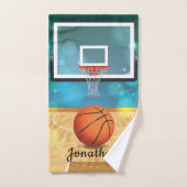 Basketball Design Badetuch Set (Handtuch)