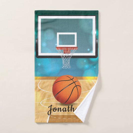 Basketball Design Badetuch Set (Handtuch)