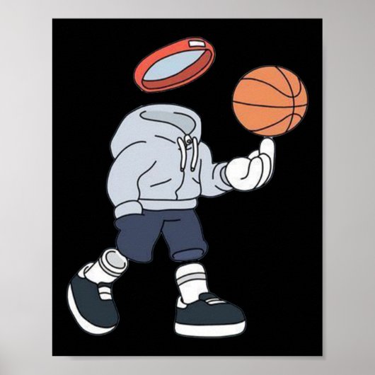Basketball Design Basketball Poster (Vorne)