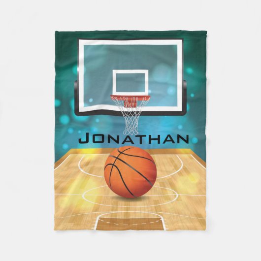 Basketball Design Fleece Blanket (Vorderseite)