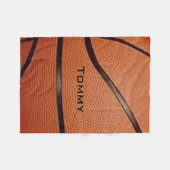 Basketball Design Fleece Blanket (Vorderseite (Horizontal))