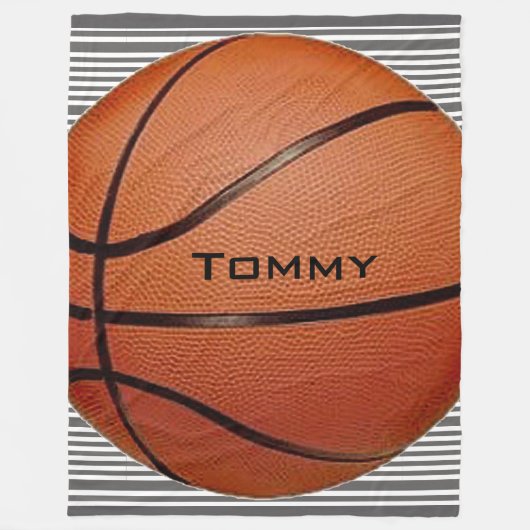 Basketball Design Fleece Blanket (Vorderseite)