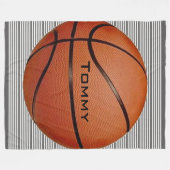 Basketball Design Fleece Blanket (Vorderseite (Horizontal))