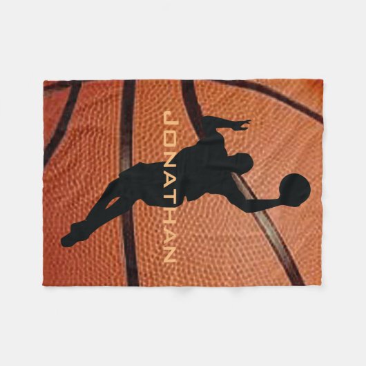 Basketball Design Fleece Blanket (Vorderseite (Horizontal))