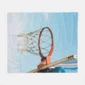 Basketball-Design Fleecedecke (Vorderseite (Horizontal))
