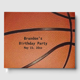 Basketball Design Gästebuch