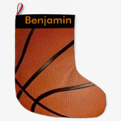 Basketball Design Große Weihnachtsfeier Strumpf Großer Weihnachtsstrumpf (Vorderseite)