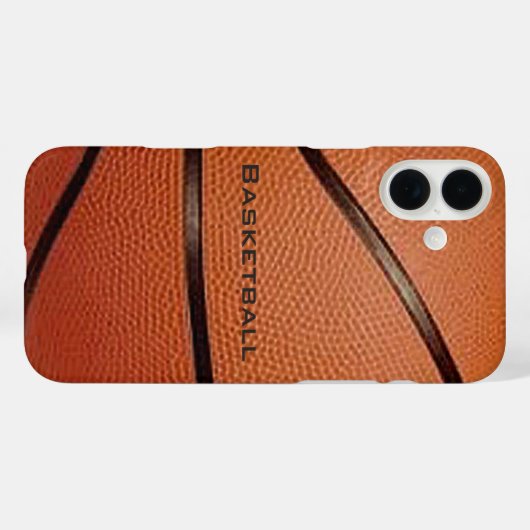 Basketball Design iPhone Case (Rückseite (Horizontal))
