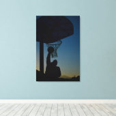 Basketball-Design Leinwanddruck (Insitu (Holzboden))