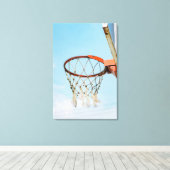 Basketball-Design Leinwanddruck (Insitu (Holzboden))