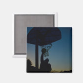 Basketball-Design Magnet (Vorderseite/Rückseite)