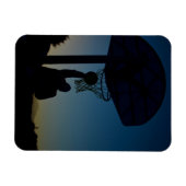 Basketball-Design Magnet (Horizontal)