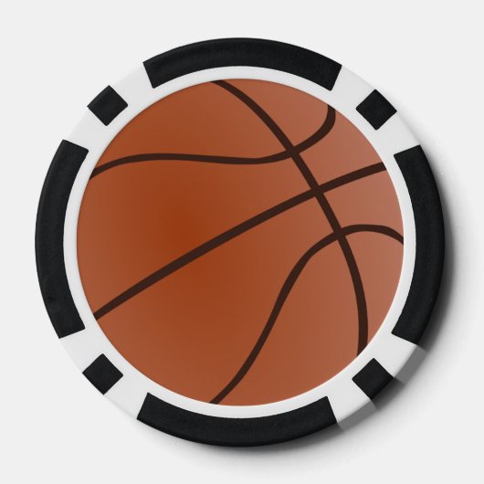 Basketball Design Poker Chips (Rückseite)