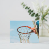 Basketball-Design Postkarte (Stehend Vorderseite)
