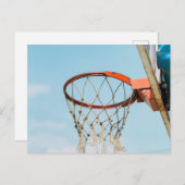 Basketball-Design Postkarte (Vorne/Hinten)