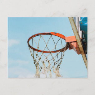 Basketball-Design Postkarte