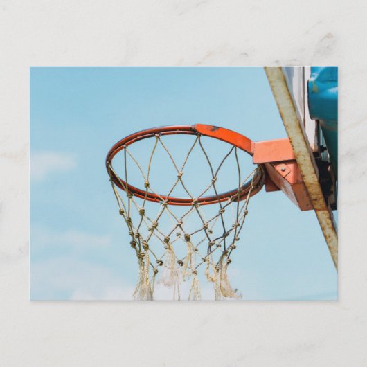 Basketball-Design Postkarte (Vorderseite)