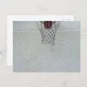 Basketball-Design Postkarte (Vorne/Hinten)