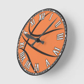 Basketball-Design Runde Wanduhr (Winkel)