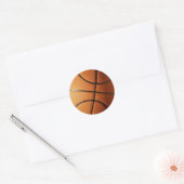 Basketball-Design Runder Aufkleber (Umschlag)