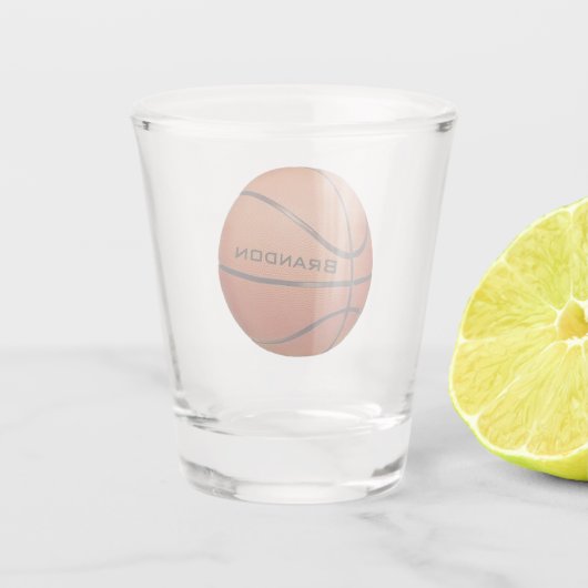 Basketball Design Shotglas Schnapsglas (Rückseite)
