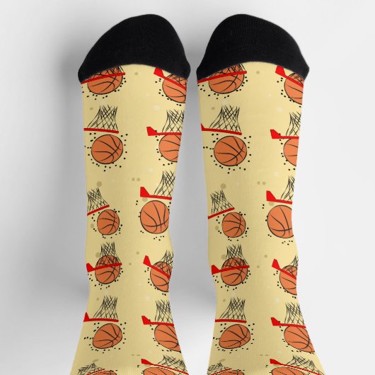 Basketball-Design Socken (Oben)