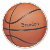 Basketball-Design-Sticker Aufkleber (Vorderseite)