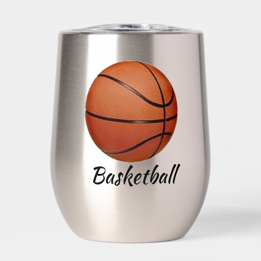 Basketball Design Thermal Wine Tumbler (Vorderseite)