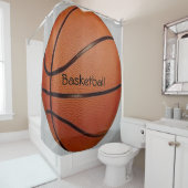 Basketball-Designduschvorhang Duschvorhang (Beispiel)
