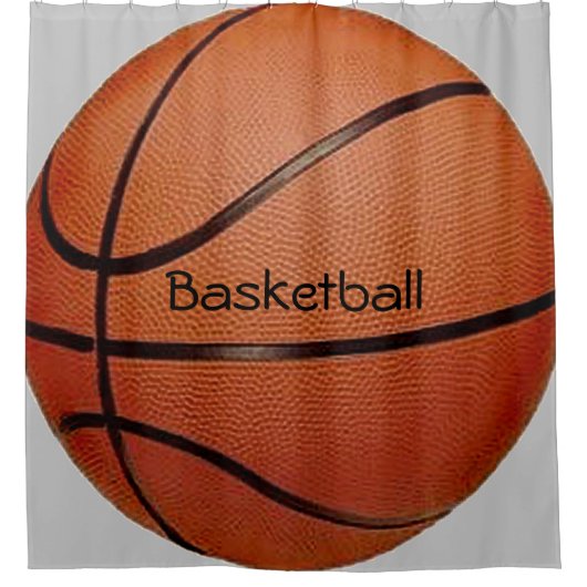 Basketball-Designduschvorhang Duschvorhang (Vorderseite)