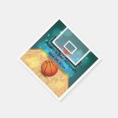 Basketball Designpapier Napkins Serviette (Ecke)