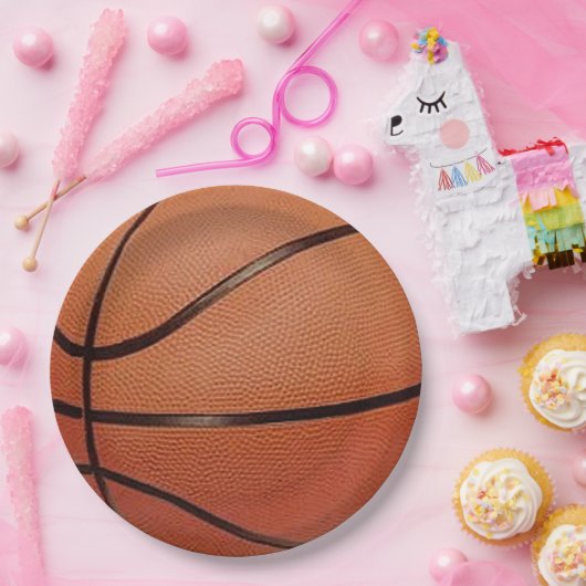 Basketball-Designpapier-Party-Platte Pappteller (Party)