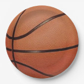Basketball-Designpapier-Party-Platte Pappteller (Vorderseite)
