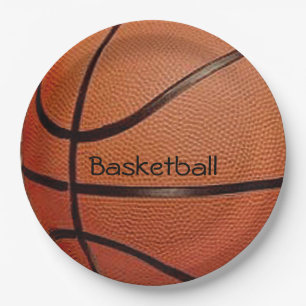 Basketball-Designpapier-Teller Pappteller
