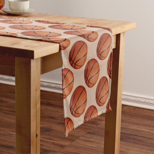 Basketball-Designtisch-Runner Kurzer Tischläufer (Beispiel)