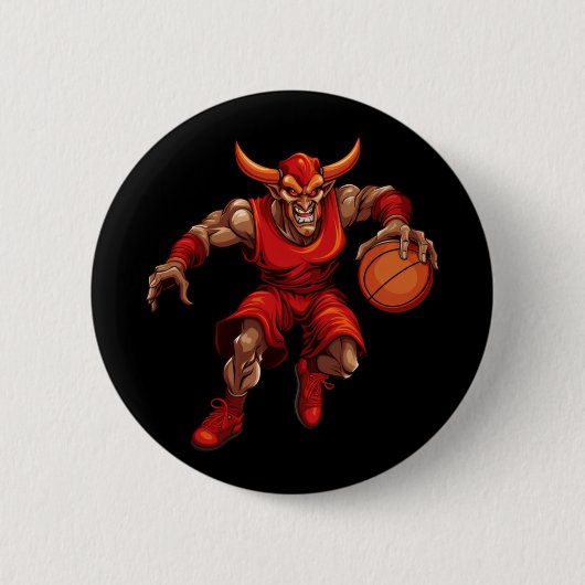 Basketball Devil Button (Vorderseite)