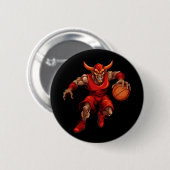 Basketball Devil Button (Vorne & Hinten)