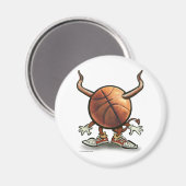 Basketball Devil Magnet (Vorderseite/Rückseite)