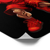 Basketball Devil Poster (Ecke)