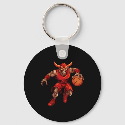 Basketball Devil Schlüsselanhänger (Vorderseite)