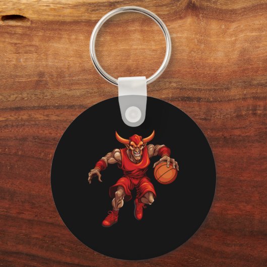 Basketball Devil Schlüsselanhänger (Vorderseite)