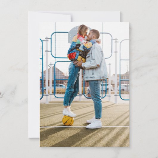 Basketball Diamond Save The Date (Rückseite)