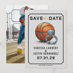 Basketball Diamond Save The Date