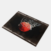 Basketball Digitale Malerei Sportart Fußmatte (Schrägansicht)